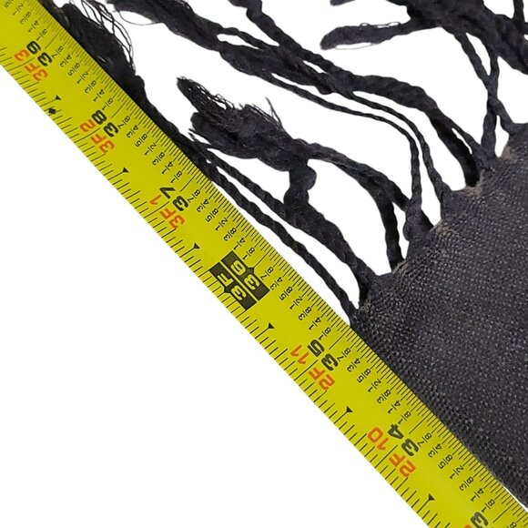 Patrick Francis Celtic Knot Scarf 100% Pashmina 70" Charcoal Gray Book of Kells - Picture 3 of 16